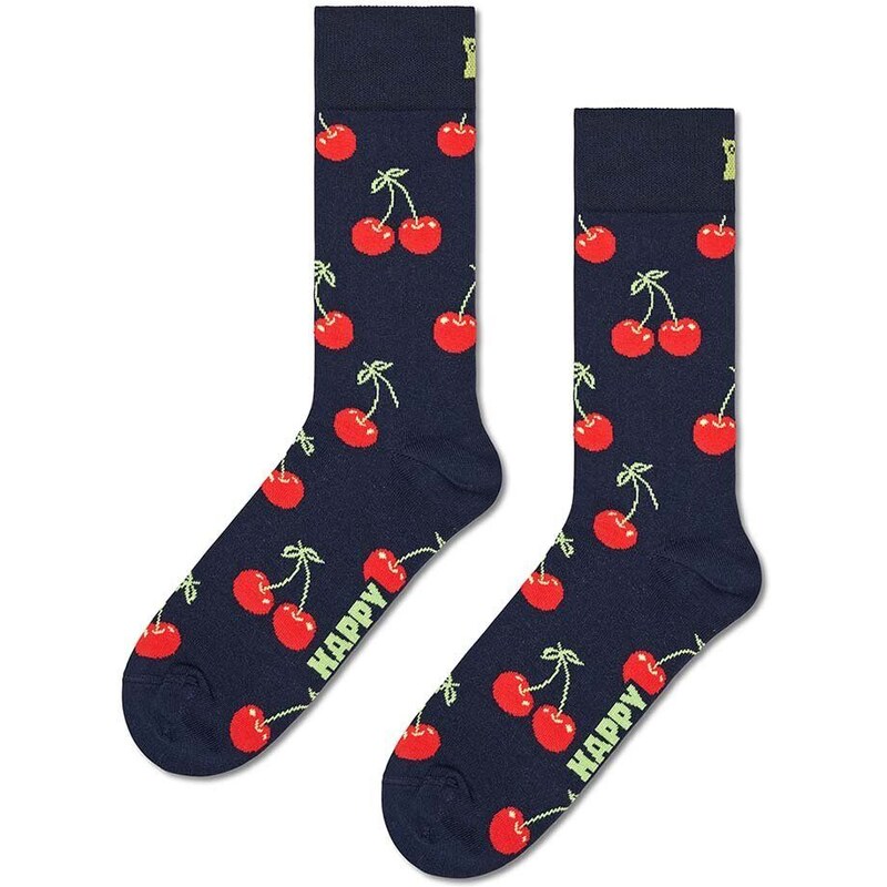 Ponožky Happy Socks Gift Box Food 3-pack tmavomodrá barva