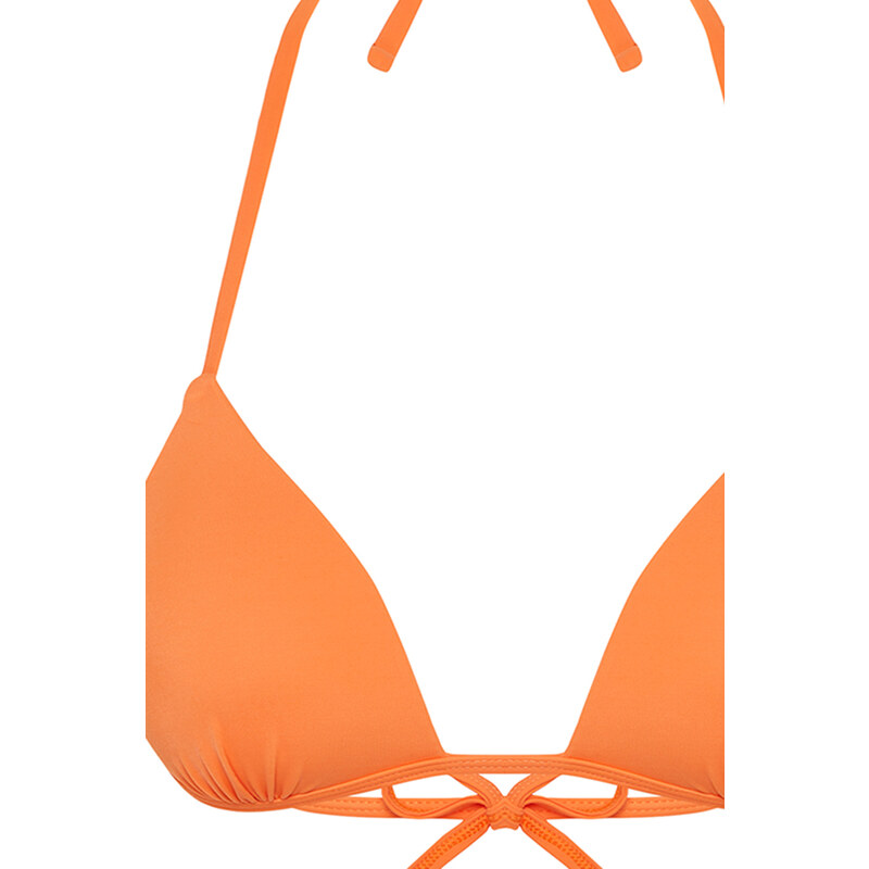 Trendyol Orange Triangle Bikini Top