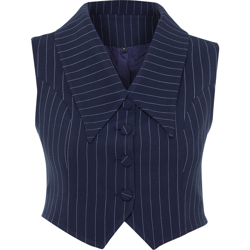 Trendyol Navy Blue Regular Woven Vest