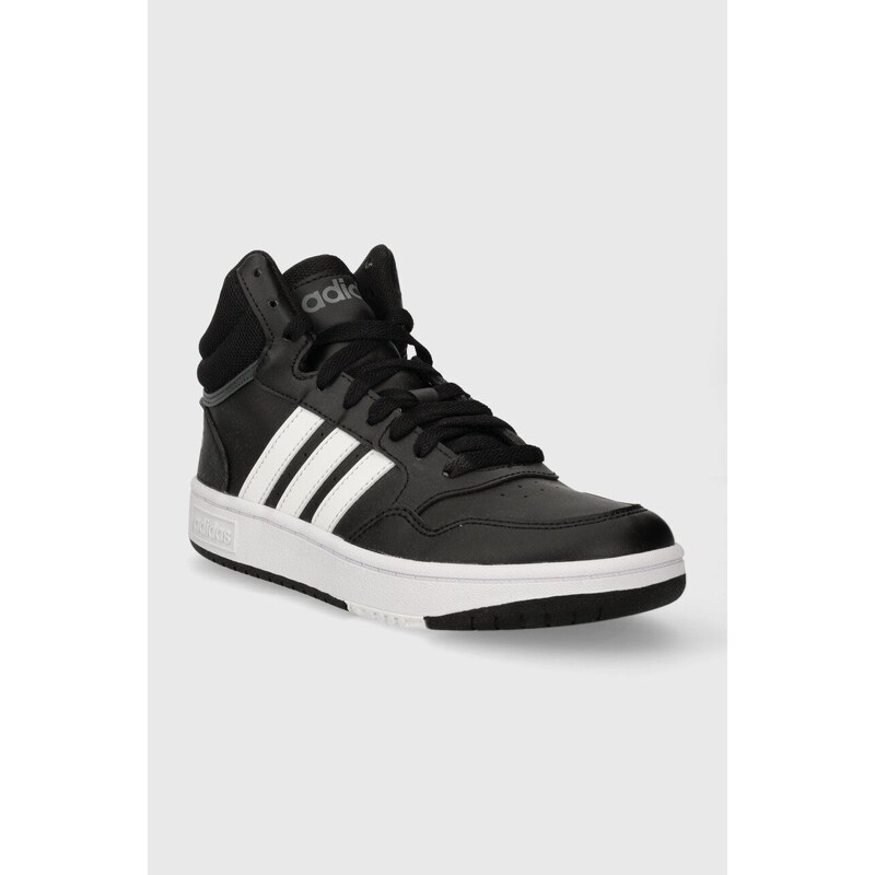 Dětské sneakers boty adidas Originals HOOPS 3.0 MID K černá barva