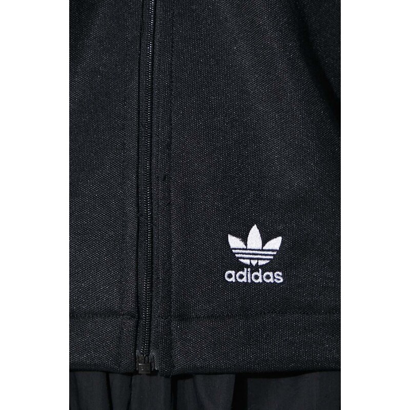 Mikina adidas Originals Montreal Track Top dámská, černá barva, s aplikací, IU2524