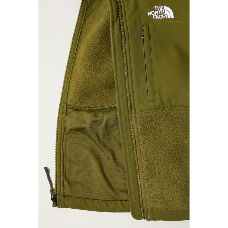 Bunda The North Face W Ripstop Denali Jacket dámská, zelená barva, přechodná, oversize, NF0A870SPIB1