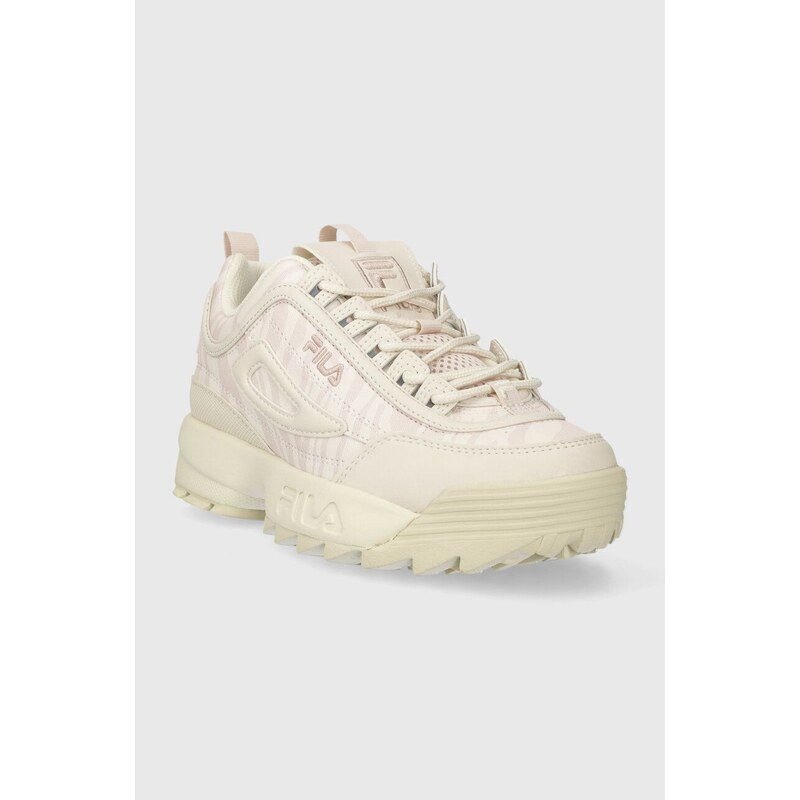 Sneakers boty Fila DISRUPTOR béžová barva, FFW0355