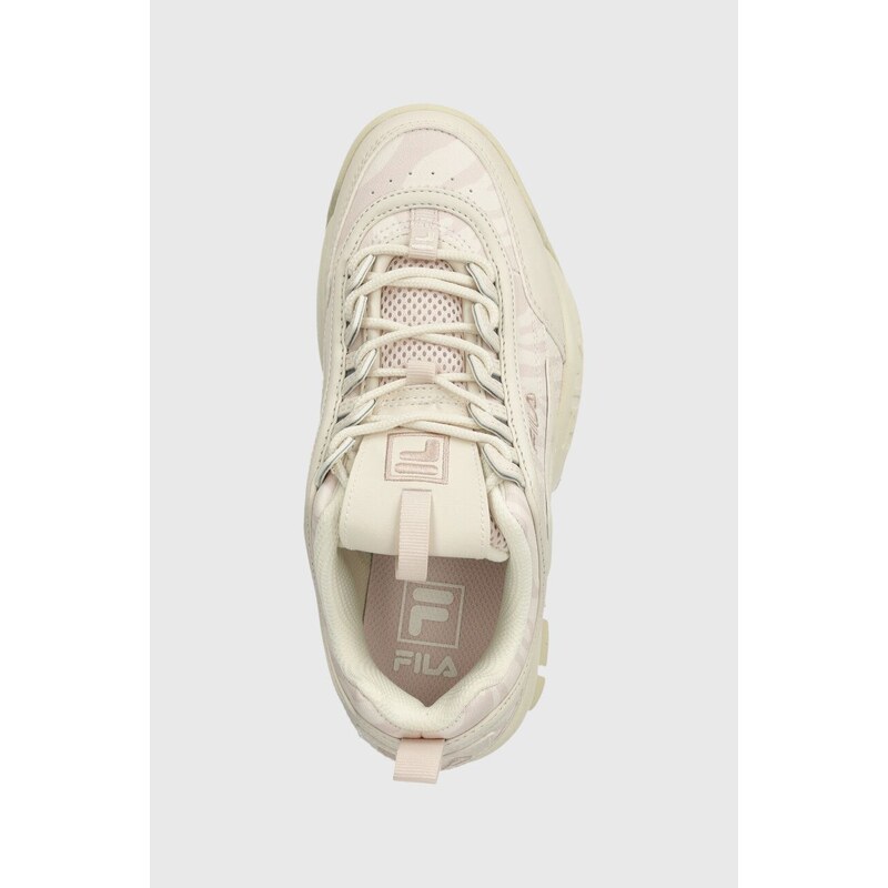 Sneakers boty Fila DISRUPTOR béžová barva, FFW0355