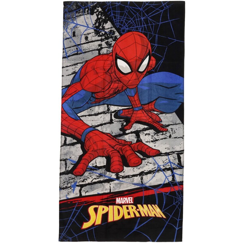 Setino Hravý dětský ručník Spiderman, červená