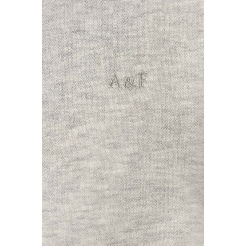 Dětská mikina Abercrombie & Fitch šedá barva, melanžová