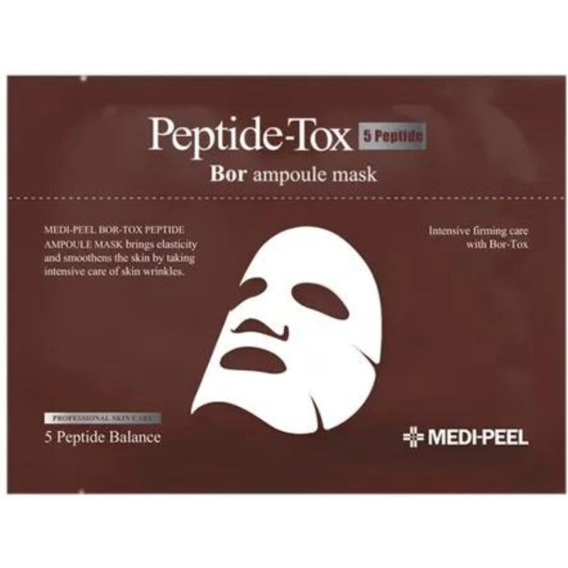 MEDI PEEL - PEPTIDE TOX BOR AMPOULE MASK - Pleťová maska proti vráskám 1 ks