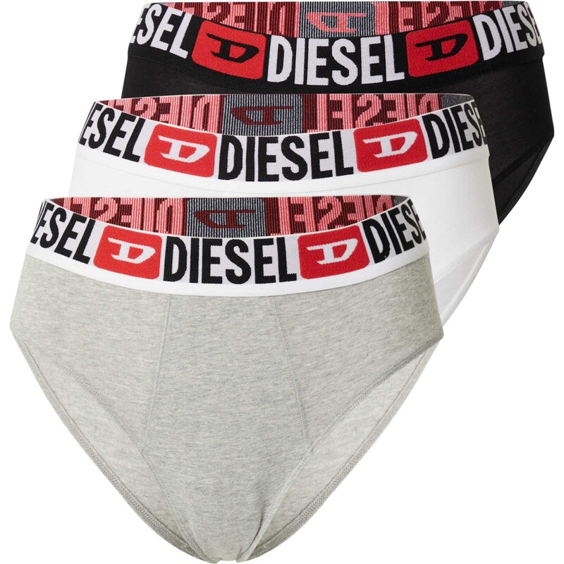 DIESEL Kalhotky Blanca šedá / červená / černá / bílá