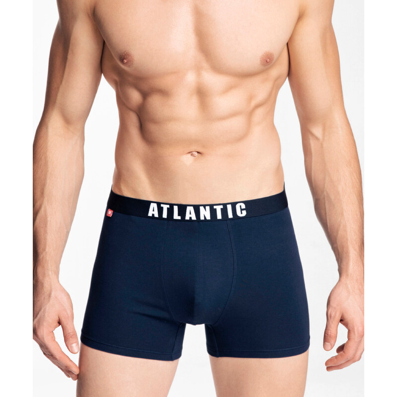 Pánské boxerky ATLANTIC 3Pack - tmavě modrá