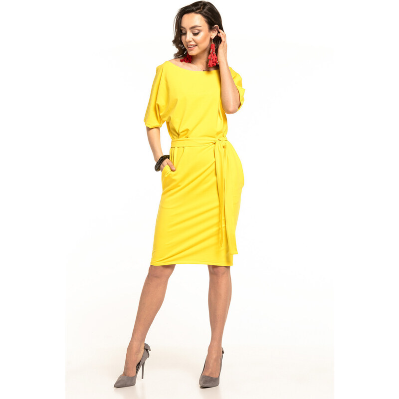Dámské šaty T309/8 Žlutá - Tessita 89620096