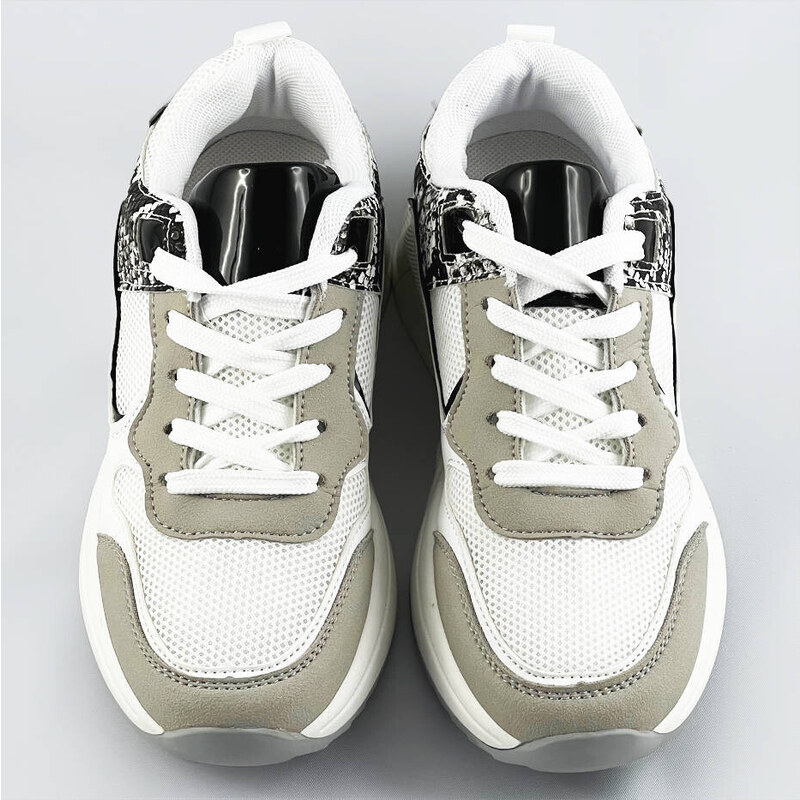 Bílé dámské sportovní boty (6348)