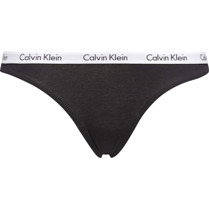 Dámská tanga Thong Carousel 0000D1617E 001 černá - Calvin Klein
