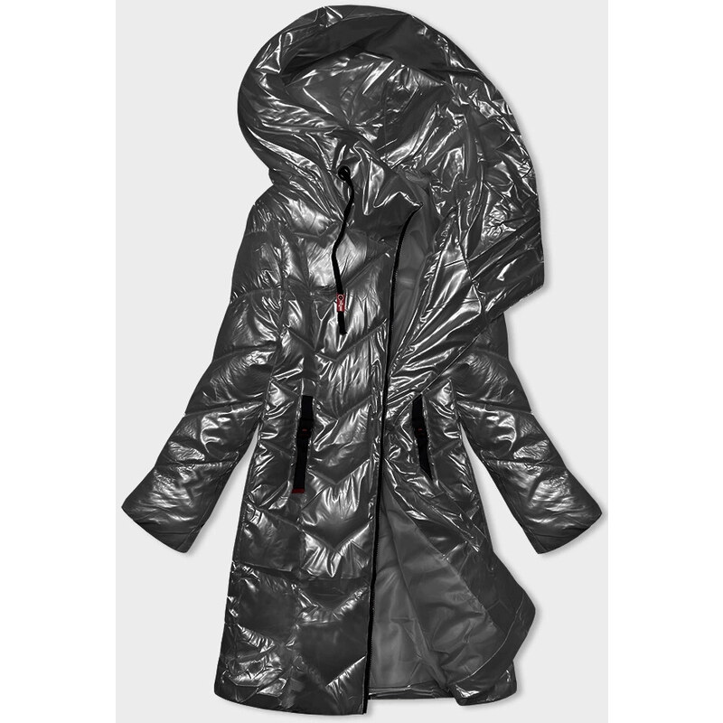 Dámská metalická zimní bunda Rosse Line graphite (7227) 107743119