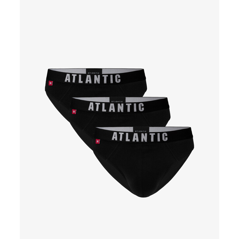 Pánské sportovní slipy ATLANTIC 3Pack - černé