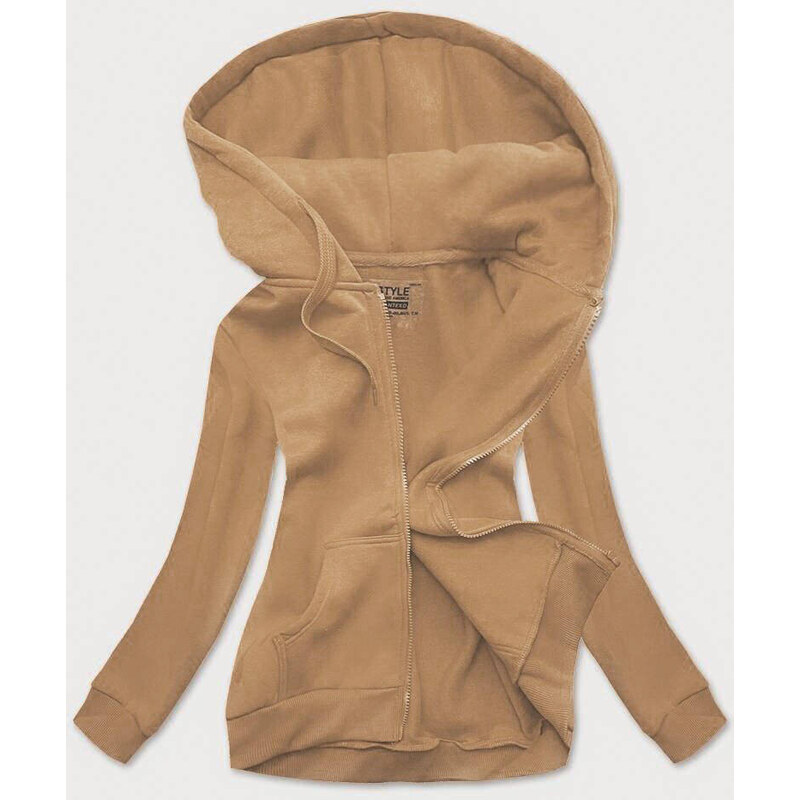 J.STYLE Dámská sportovní mikina nude (W03-160) 102942268