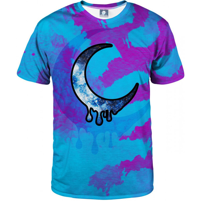 Unisex tričko Crescent Tie Dye TSH AFD579 modrofialové - Aloha