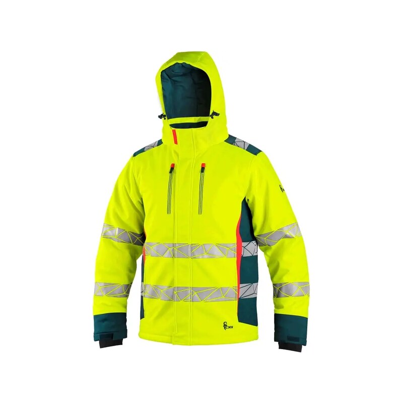 CANIS CXS BEDFORD WINTER Výstražná pánská zimní bunda softshell