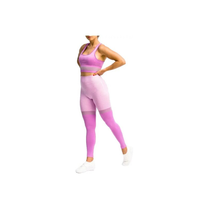 GymHero Legíny do posilovnyHero Stripes W MAUVE 90412402