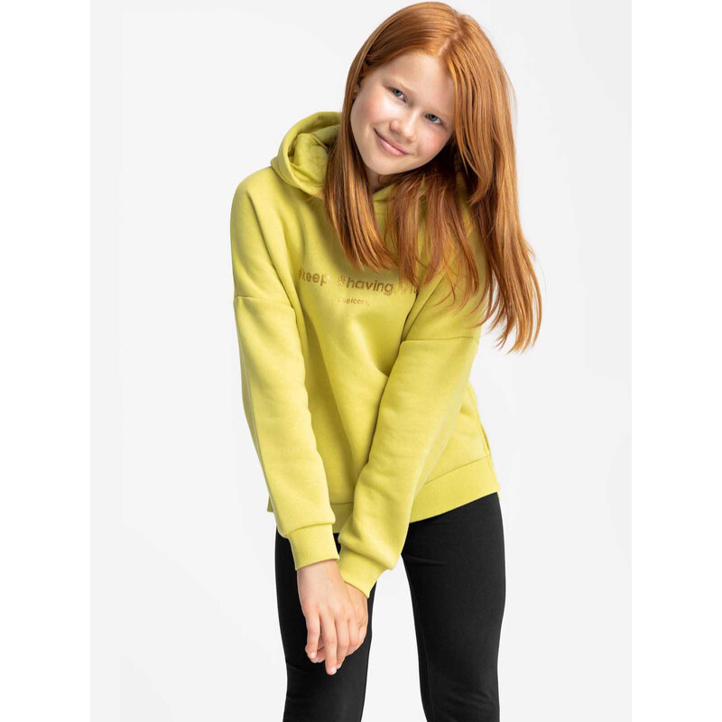 Volcano Regular Silhouette Hoodie B-Duka Junior G01380-W22 Lime