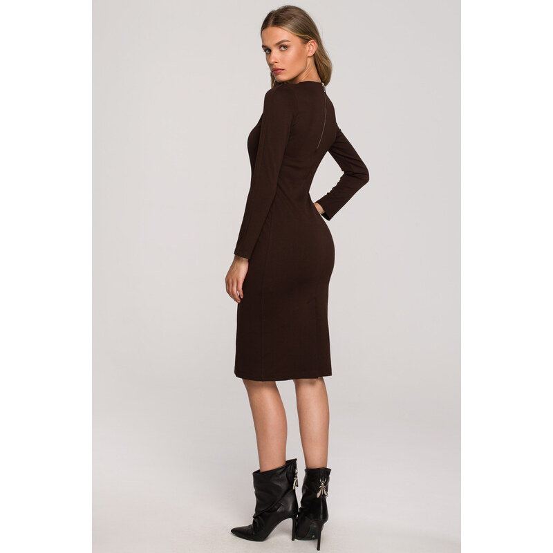 Stylove Šaty S314 Brown