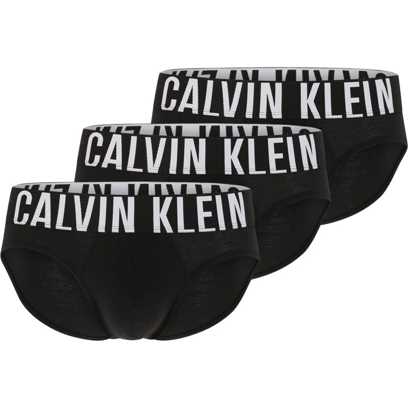 Calvin Klein Slipy černá / bílá