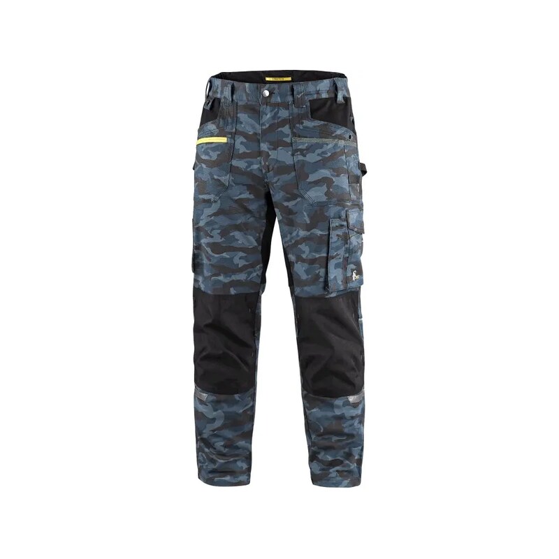 CANIS CXS Kalhoty STRETCH pánské maskáčová/modrá