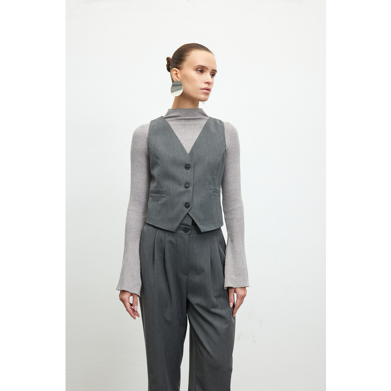 VATKALI Tailored Vest Gray