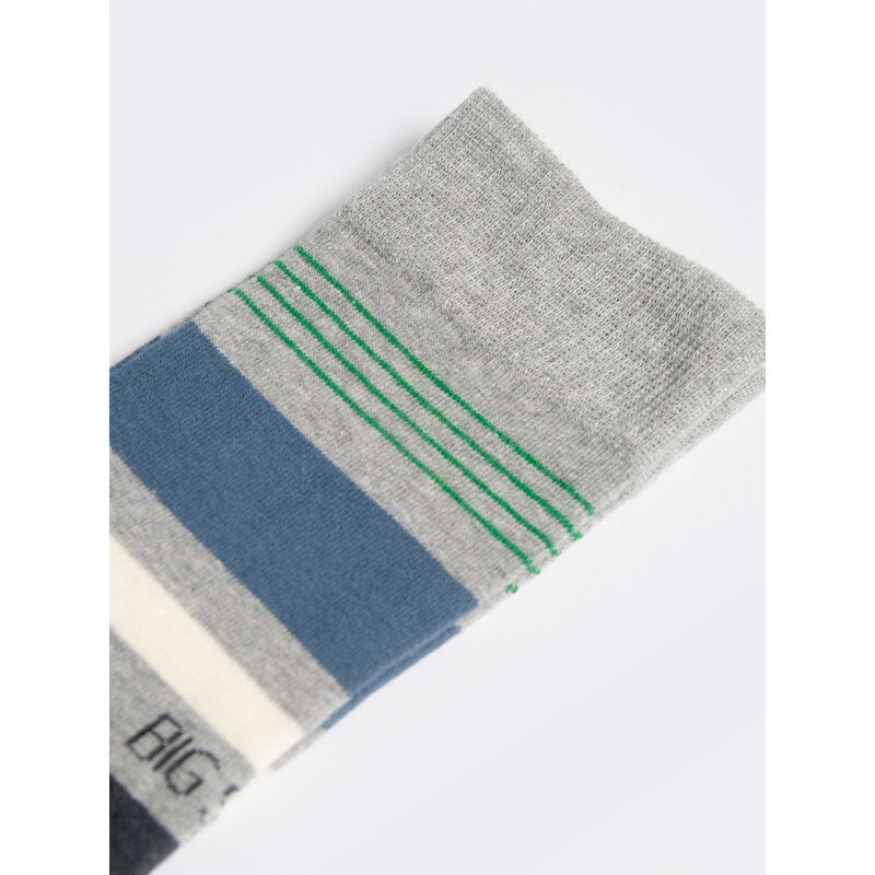 Big Star Man's Knee Socks 211009 Grey 902