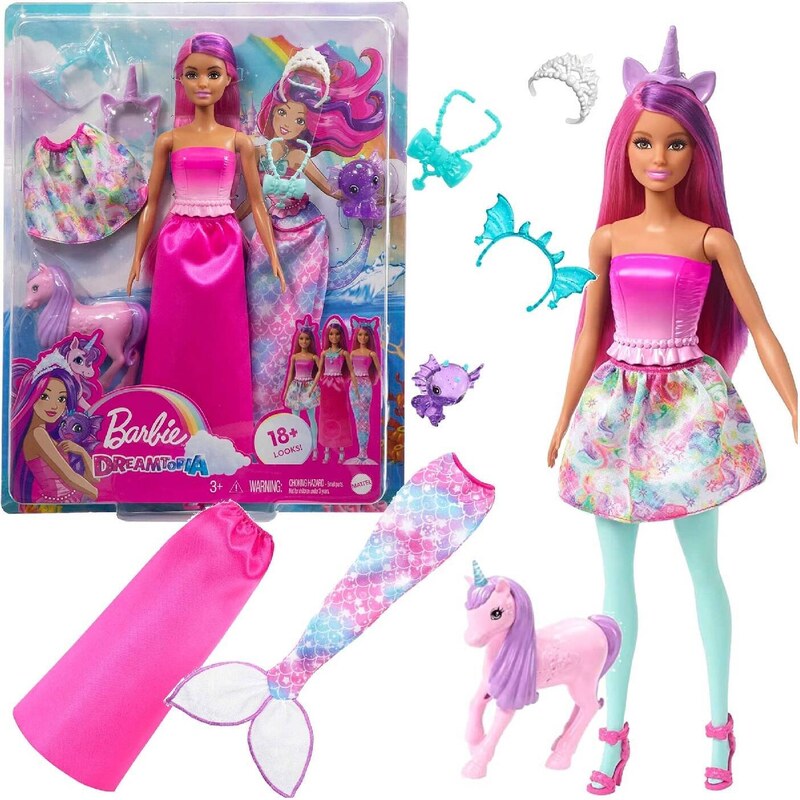 Panenka Barbie Dream pohádkové oblečky 30cm