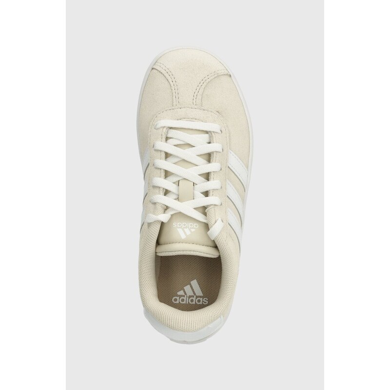 Dětské sneakers boty adidas VL COURT 3.0 K béžová barva