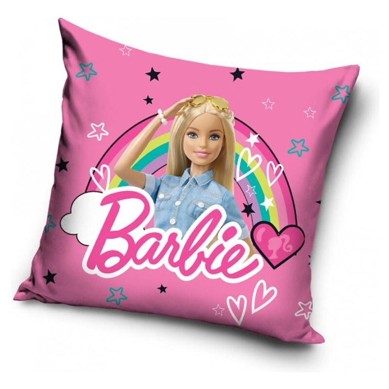 Carbotex Povlak na polštářek 40x40 cm - Barbie Kouzelná duha