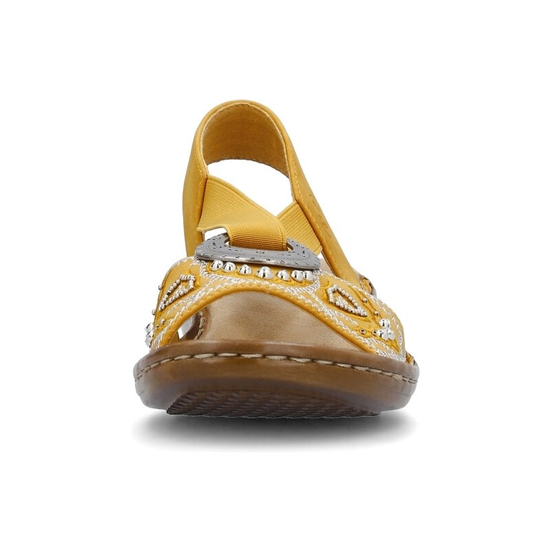 Dámské sandály RIEKER 608B9-68 žlutá