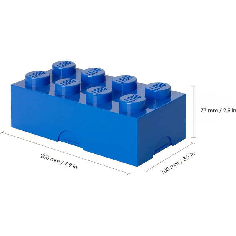 Lego Modrý box na svačinu LEGO Lunch 20 x 10 cm