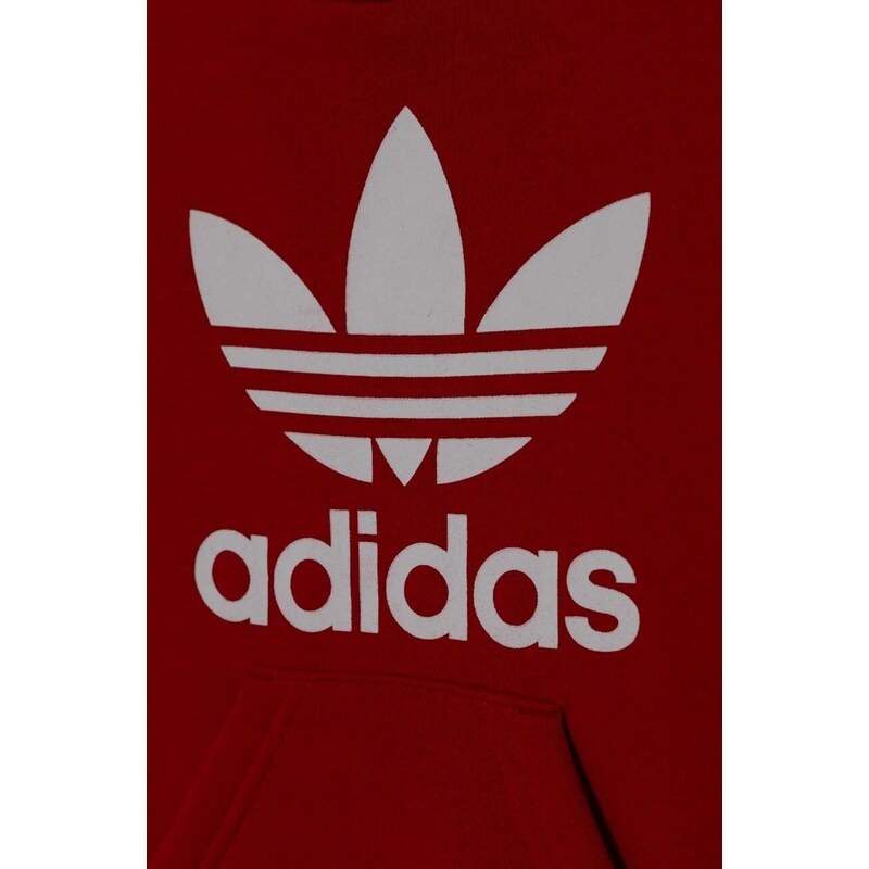 Dětská tepláková souprava adidas Originals červená barva