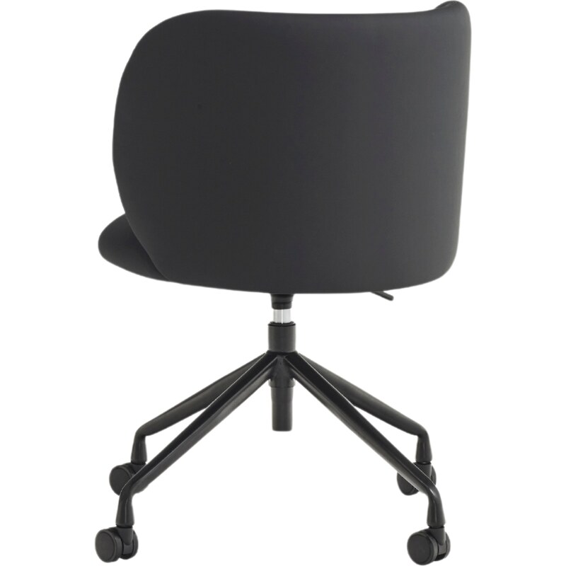 Černá koženková kancelářská židle Teulat Mogi