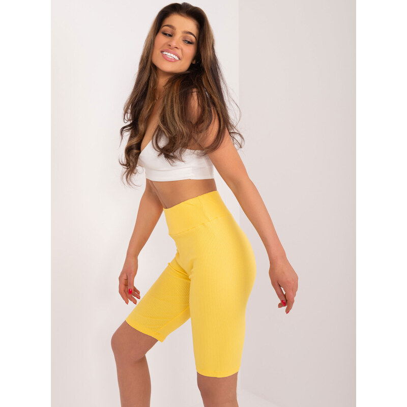 RELEVANCE ŽLUTÉ BIKER SHORTS --YELLOW Žlutá