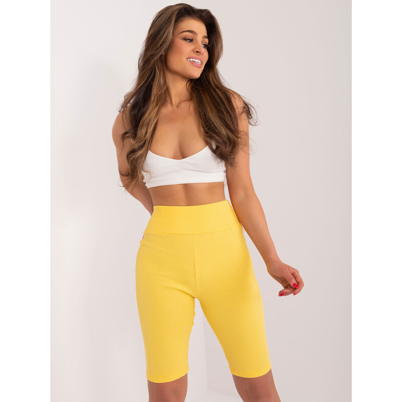 RELEVANCE ŽLUTÉ BIKER SHORTS --YELLOW Žlutá