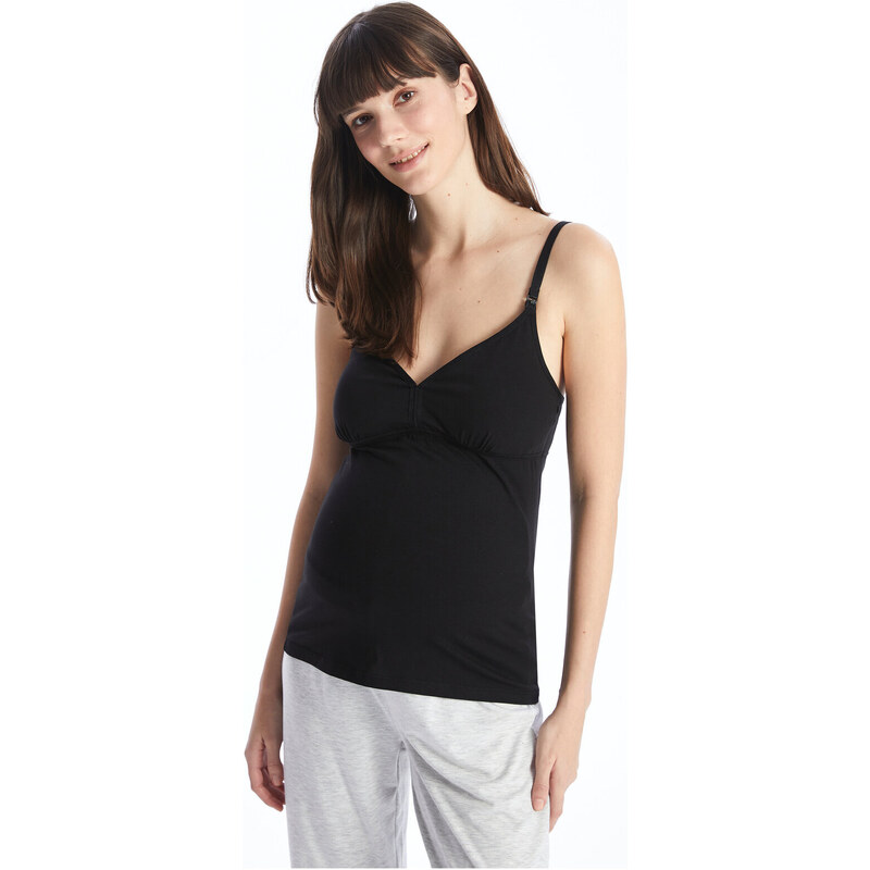 LC Waikiki U-Neck Straight Straps Maternity Singlet