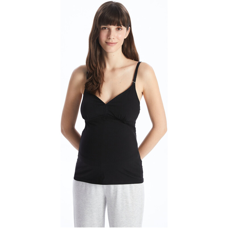 LC Waikiki U-Neck Straight Straps Maternity Singlet