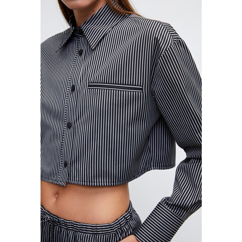 VATKALI Poplin cropped shirt