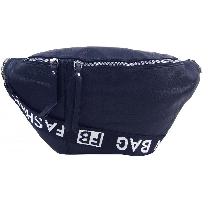 Fashion & CO Větší dámská moderní ledvinka tmavě modrá 89668397