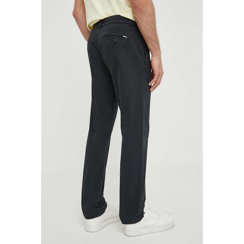 Kalhoty Pepe Jeans pánské, černá barva, přiléhavé