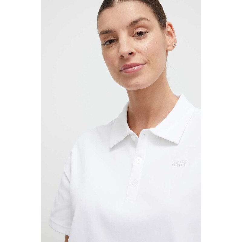 Polo tričko Dkny béžová barva, DP3T9642