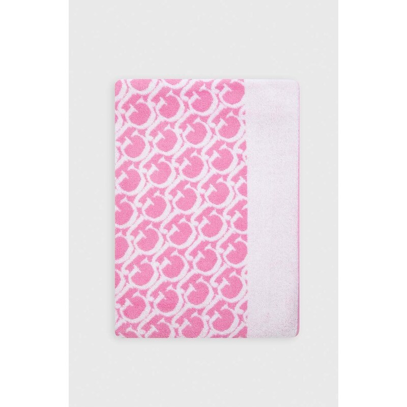Bavlněný ručník Guess růžová barva, E4GZ12 SG00P