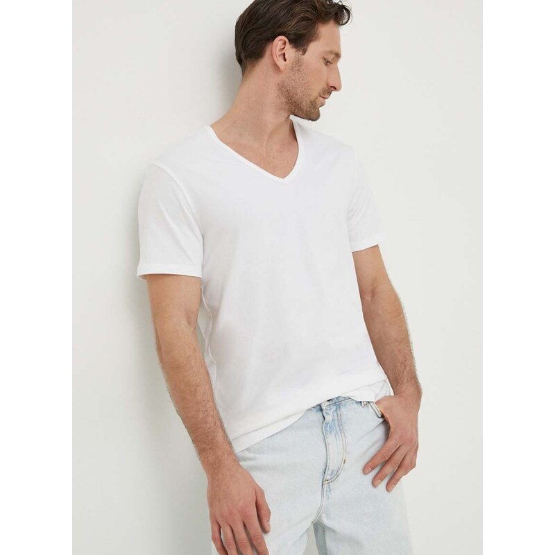 Tričko Levi's 3-pack bílá barva