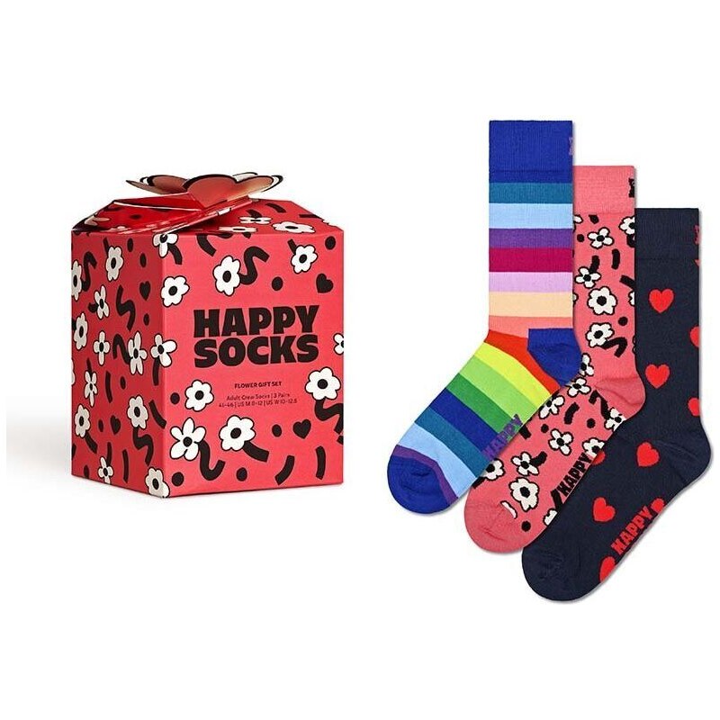 Ponožky Happy Socks Gift Box Flower Socks 3-pack