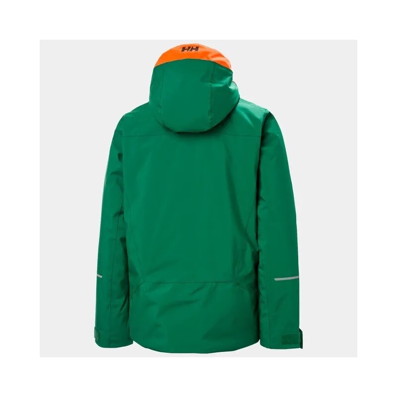 Helly Hansen Quest Jacket JR Malachite dětská lyžařská bunda zelená/oranžová 164/14 let