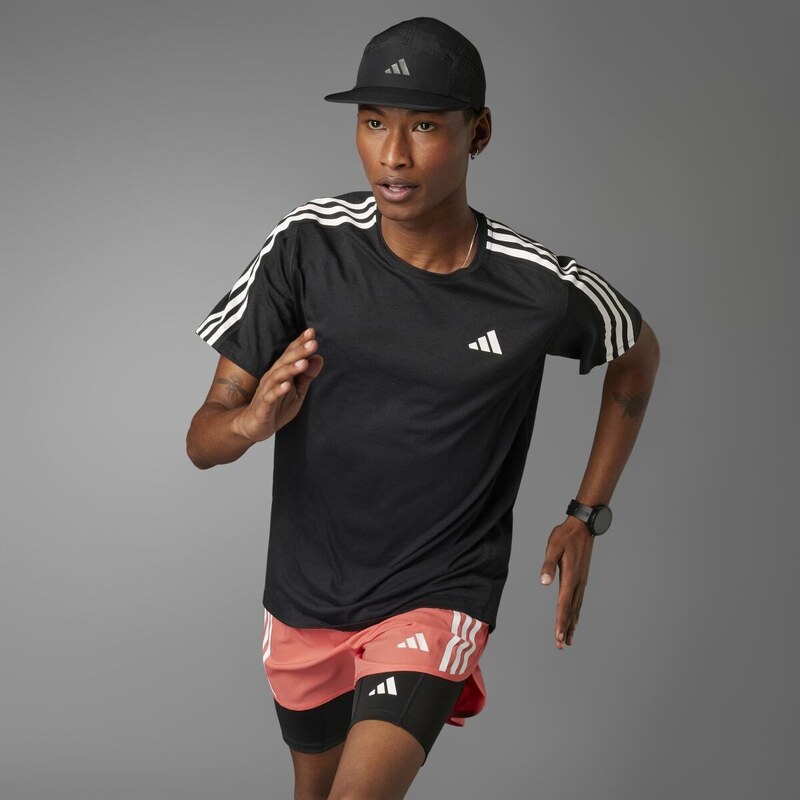 Triko adidas Own the Run 3-Stripes iq3834