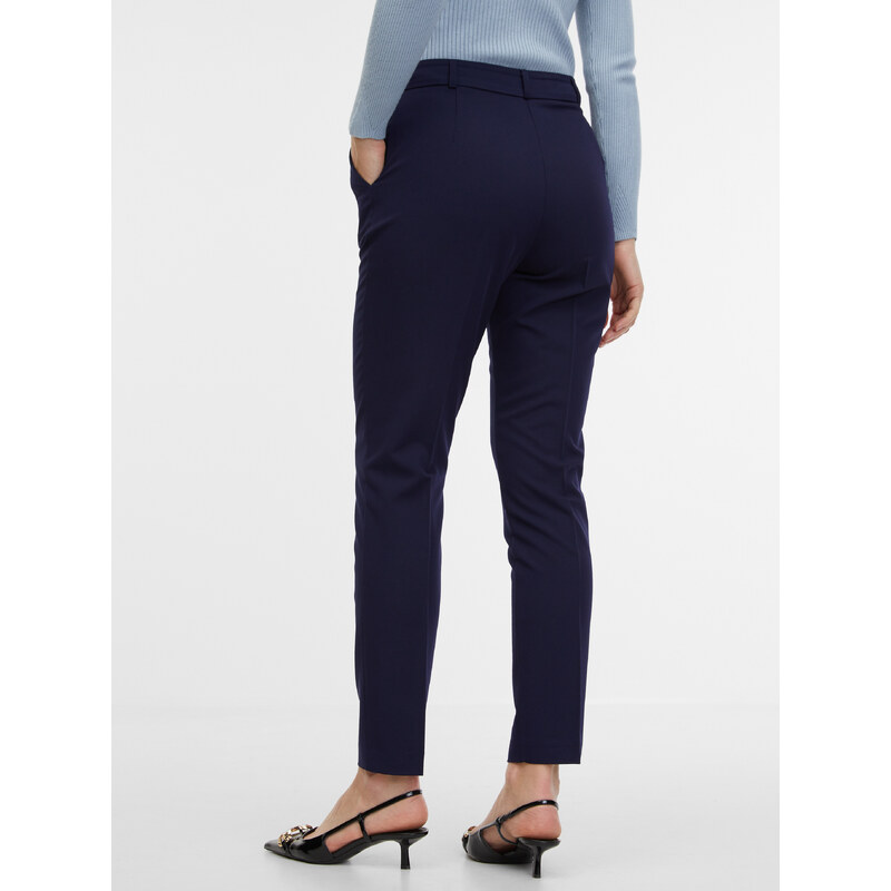 Orsay Tmavě modré dámské kalhoty - Dámské