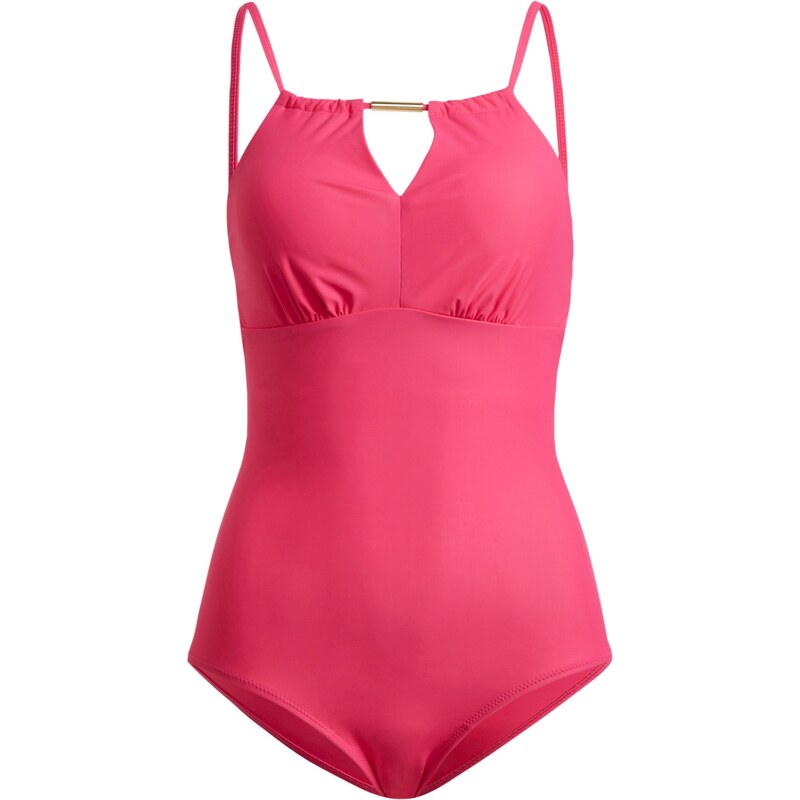bonprix Stahovací plavky s výrazou stahovací funkcí Pink